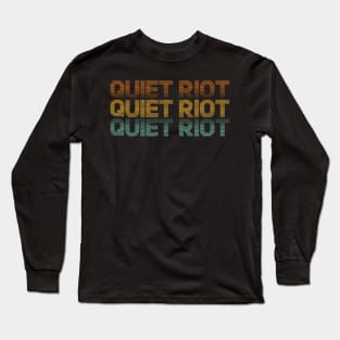 Distressed Vintage - Quiet Riot Long Sleeve T-Shirt